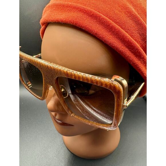New Max Mara Unisex MM0119 JEAN Sunglasses Brown 57mm main image 6